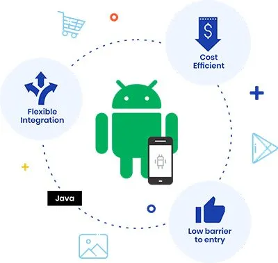 Android app development services illustration